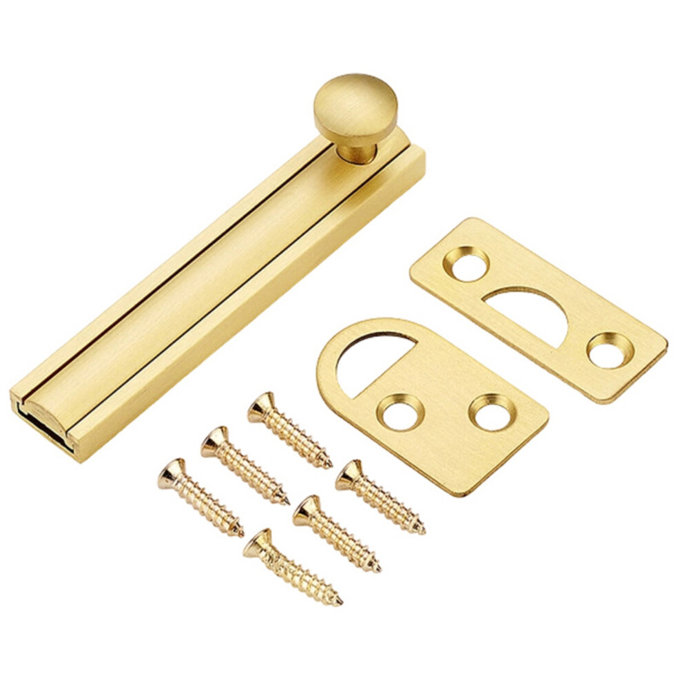 Barn Slide Latches Door Bolt Lock Bathroom Home Security-Gold 7704001122060