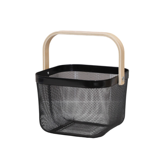 Kitchen Fruit Owner Metal Plan Promotes Ventilation For-Black