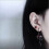 Boucles d'oreilles pendantes chics en forme d'aile de 2