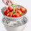 Foldable Stainless Steel Steamer Basket with Handle 2