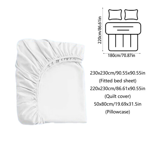 Ensemble de literie en coton doux et infroissable 2