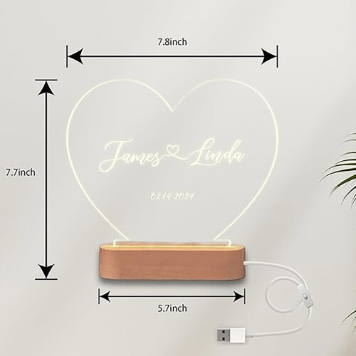 3D Photo Night Light Acrylic Lamp 1 Piece 1