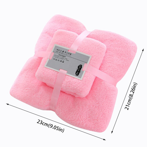 Ensemble de 2 serviettes de bain douces et absorbantes 2