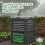 300L Composter Compost Bin Grass Eco Friendly Converter Debris Waste Garden Home 2