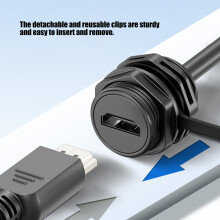 Quality HDTV Female To Female Adapter IP68-0.25m Female to plug