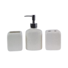 Living Stone Effect Accessory Set - Cream