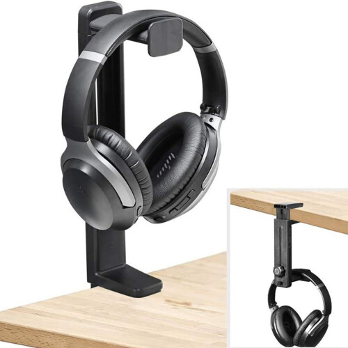 Space Saving Rotatable Headphone Stand Featuring Extendable 1