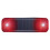 Waterproof LED Solar Power Car Warning Light-Black red light 1