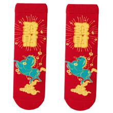 Chaussettes mi-mollet en coton pour couples, thème-devenir riche