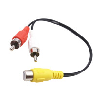 Heavy Duty Y Splitter Cable for Car Home Music Video-M to two G