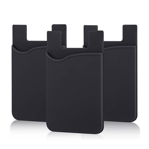 Black Friday 2-pack Universal Mobile wallet/card holder - Self-adhesive black_black/Black_Surprise Gift 2