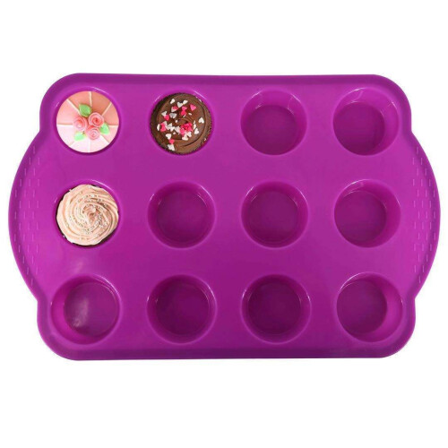 Black Friday 3er-Pack Muffinform – Mini-Muffins – Muffinblech – Backform – lila Überraschungsgeschenk 2