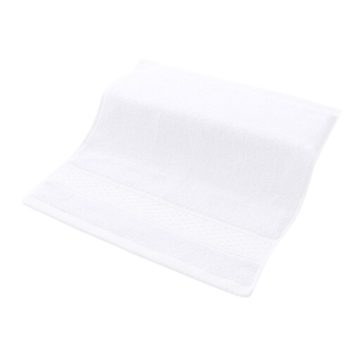 Πετσέτα προσώπου βαμβακερή τετράγωνη 13,3x13,3 ίντσες λευκή (1 συσκευασία) 1