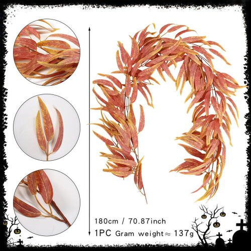 Artificial Eucalyptus Vine Garland 70.8 in 1