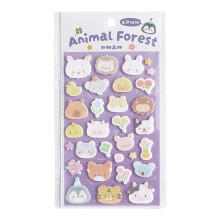 Cute 3D Sticker Cartoon Sticker Tiny Handcraft- animal forests