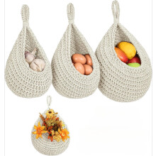 Boho Teardrop Hanging Basket Set 3-Pc