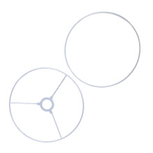 Metal Lamp Shade Rings for Drum-Style Lamps, Iron Frame Set