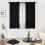 Blackout Curtains 42x45 in, Silver Foil Print, 2-Pc 1