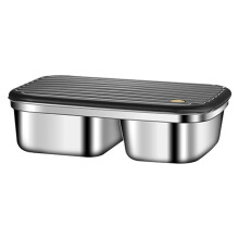 Boîte à bento en acier inoxydable 304 de qualité alimentaire, 3 compartiments