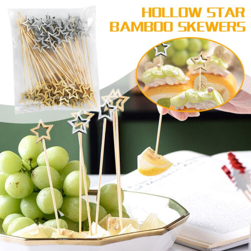 Πένες για κοκτέιλ Bamboo Star 50 ή 100 τεμάχια 2