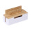 Bamboo Cable Organizer Box with Phone & Tablet Holders 1