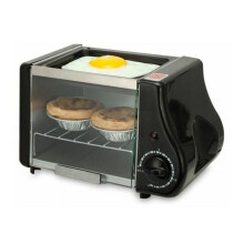Mini-Elektro-Toasterofen mit Krümelschublade und Backblech