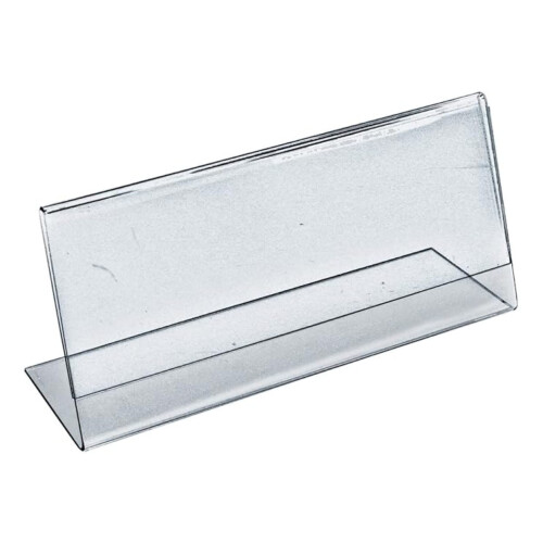 Θήκη πινακίδας σε σχήμα L 5,5" Π x 3,5" Υ συσκευασία των 10