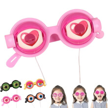 Gafas parpadeantes rosas con efecto cinético (1 par)