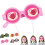 Gafas parpadeantes rosas con efecto cinético (1 par) 1
