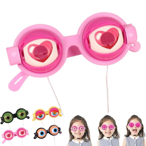 Gafas parpadeantes rosas con efecto cinético (1 par)