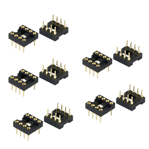 Gold Plated Hole DIP8 IC Socket Minimizes Signals Loss For High