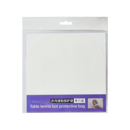 Reusable Table Tennis Racket Protector Compacts Pingpong-White