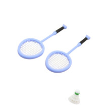 Badminton Racket Plastic Sports Racquet For Miniature-Purple