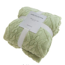 Cooling Blanket for Hot Sleepers Yellow Green Thick Wool 1