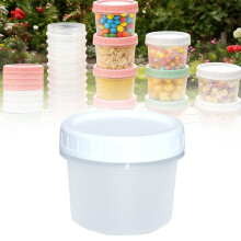 160ml Plastic Food Containers with Lids – BPA-Free,