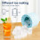 2-Pack 3D Cylinder Silicone Ice Molds – Blue 4
