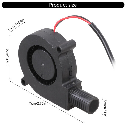 Efficient 4300RPM 50mm USB Blower Fan For Compactly Space In 3D 2