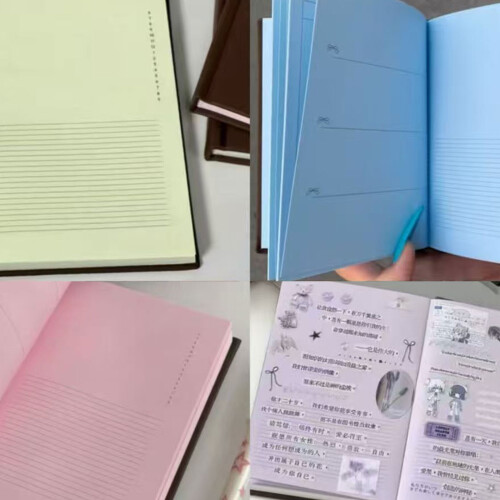 Hard Cover Diary Notebook 128 Colorful-strawberry chocolate 2