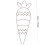 Carrot Wire Wreath Frame 20 Inch 3