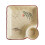 Easy to Cleaning Glazed Ceramic Square Serving Plate-Willow 1