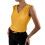 Women's Silk  Sleeveless V-Neck Casual  Basic-White XXL 5