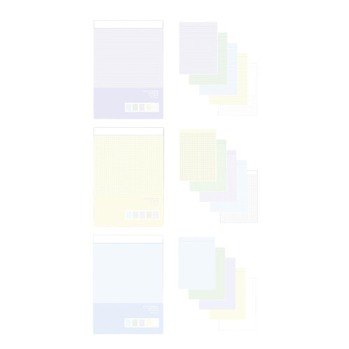 Tearable Paper Notebook 80 Sheets-horizontal line 1