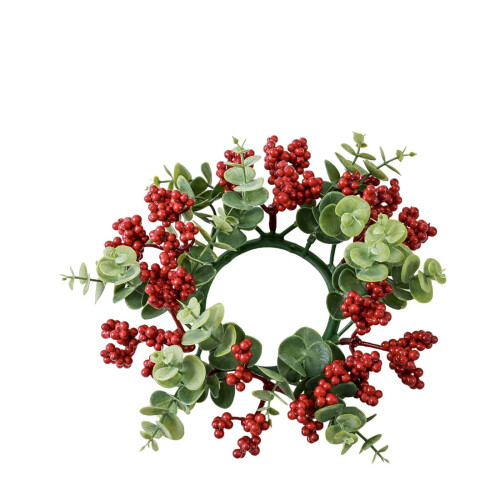 Red Fruit Wreath Aromatherapy Candlestick Decoration 1