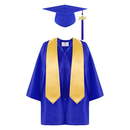Kids Ceremony Robe Practical Polyester-royal blue 36 yards