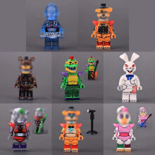 8 PCSthird-party animals, including dogs, bears, rabbits, wolves, crocodiles, birds, building blocks, dolls, microphones, guitars, balloons, and cakes