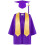 Ensemble robe de remise de diplôme et chapeau-Violet 33 mètres 1