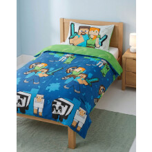 Minecraft Single Duvet Set (Boys Multicoloured)