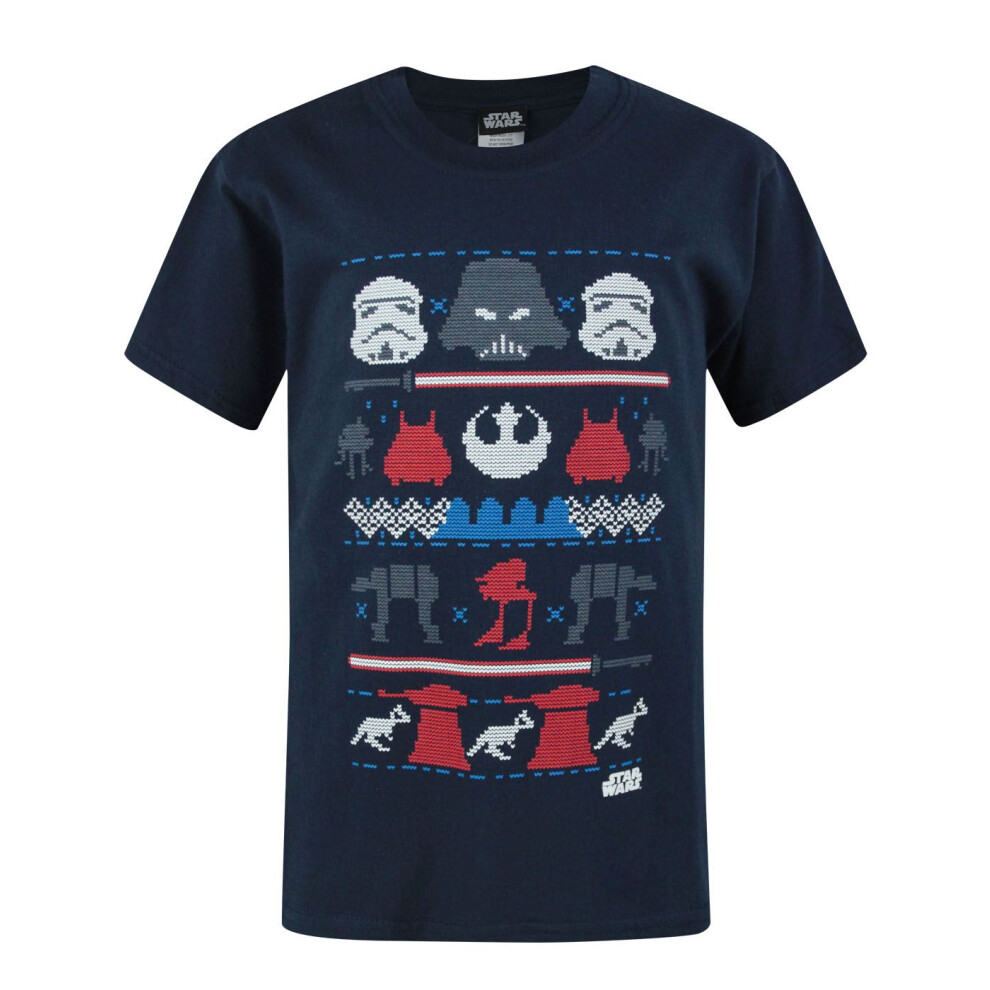 Star Wars Short Sleeved T-Shirt (Boys ) Blue
