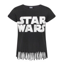 Star Wars Fringe Short Sleeved T-Shirt (Girls Black)