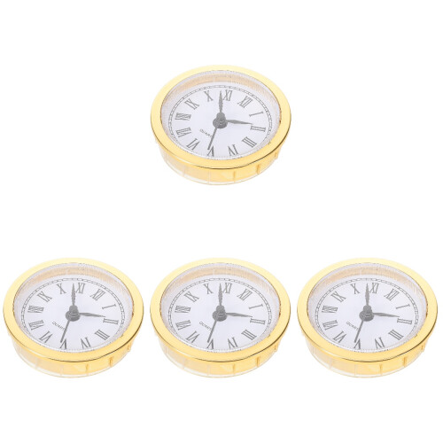 4Pcs Multi Color Clock Head Insert with High Precision Quartz Movement